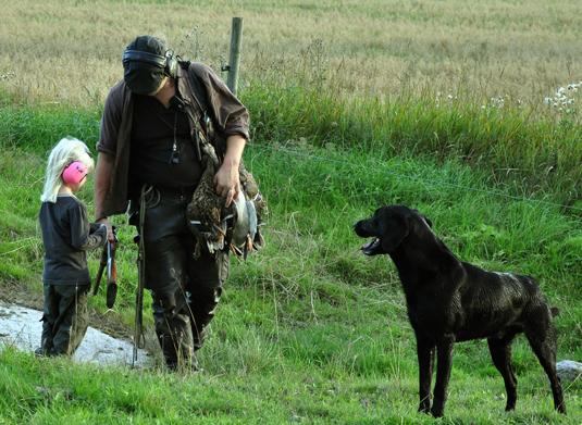 Andjakt med familjen